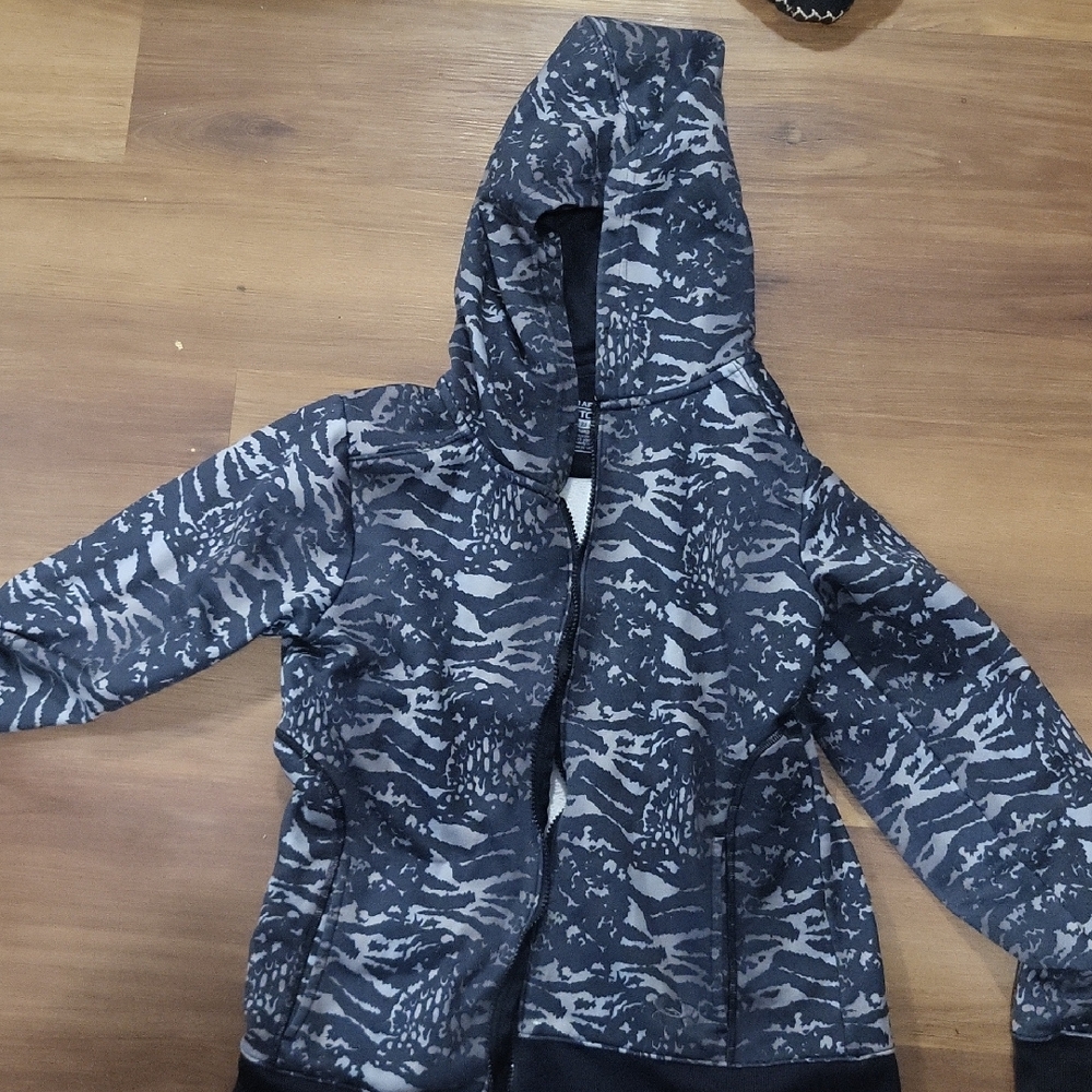 Under Armour Kids Gray and Black Hoodie